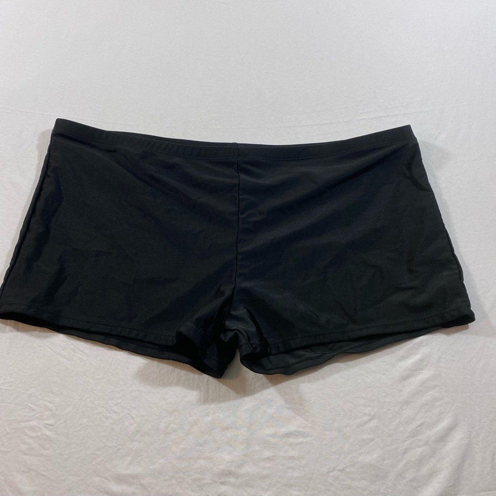 Swim Shorts woman’s 2X Hybrid black swim shorts lined Swimsuit Shorts